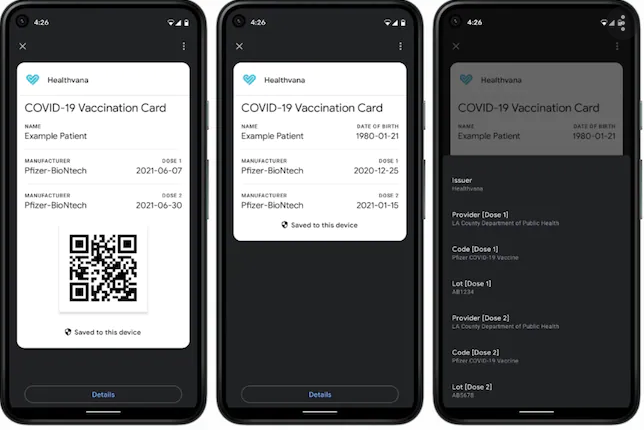 Google Pay Can Now Show Digital COVID Vaccination Cards
