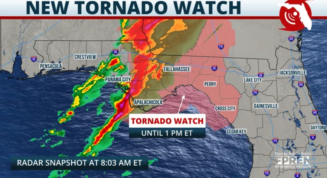Tornado Watch in Effect For Eastern Shore